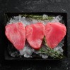 Gelsvauodegio tuno filė gabalai, glazūruoti, 1 kg, šaldyta
