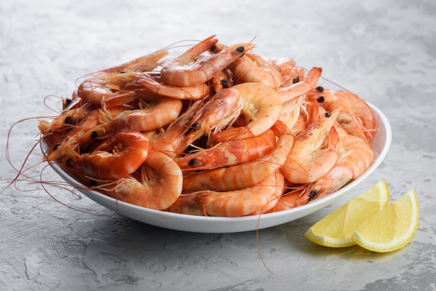 Šiaurinės dryžakojės krevetės, 120-170, virtos, ~2 kg, šaldytos